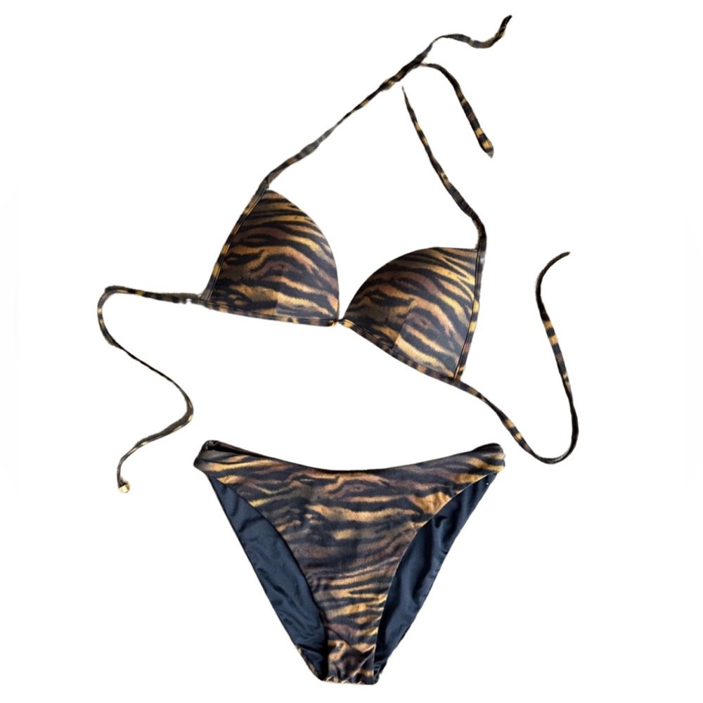 Tiger Print Bikini Set